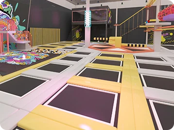 Free Trampoline Area